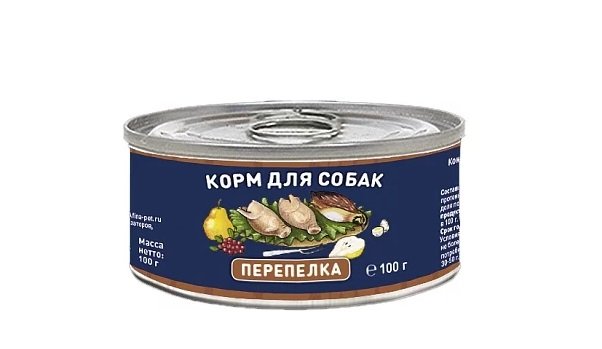 Solid Natura Holistic Перепёлка влажный корм для собак жестяная банка 0,1 кг