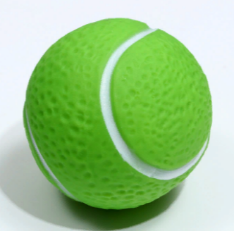 Игрушка пищащая "Теннисный мяч" для собак, 7,5 см, зеленая 7471575