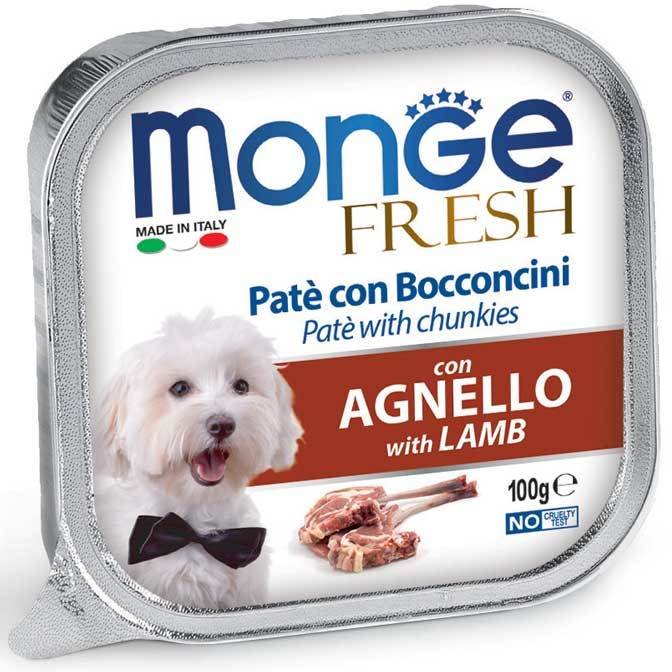 Monge Dog Fresh консервы для собак ягненок 100г