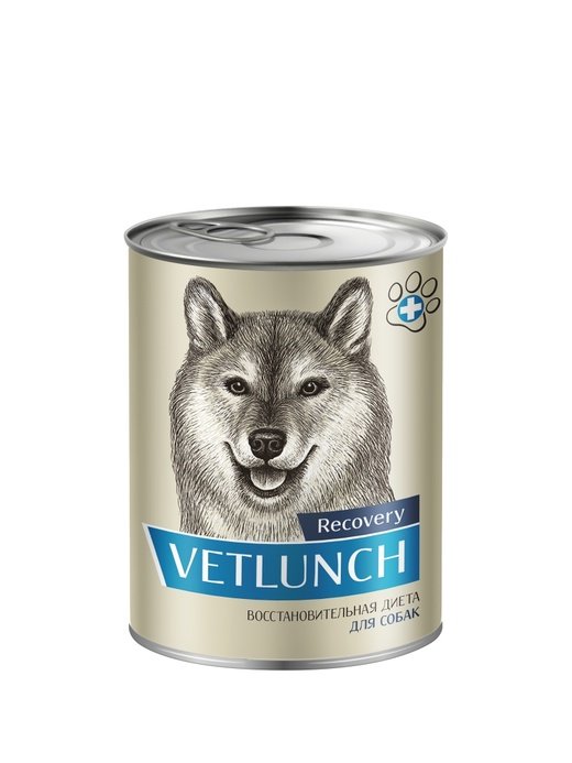"VETLUNCH " КОНС Д/СОБАК 340г ВОССТАНОВИТЕЛЬНАЯ ДИЕТА