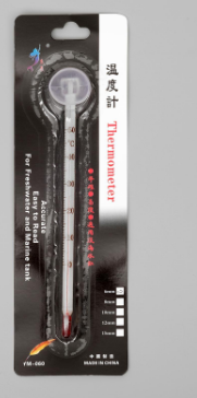 Термометр аквариумный на присоске длинный, 15 см 2593414