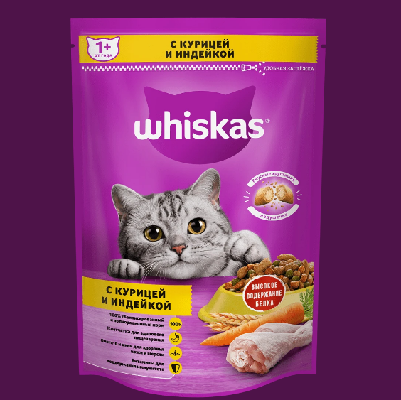 ВИСКАС 350г под/паштет ассорти с курицей и индейкой