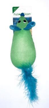 Feline Clean игрушка для кошек Dental Мышка, хвост с перьями