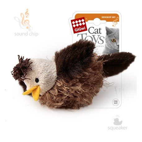 75223 Птичка со звуковым чипом/искусственный мех