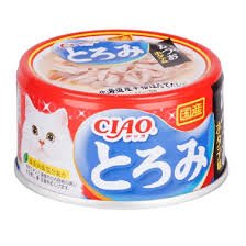 INABA Toromi корм влаж д/кошек кур.филе,тунец Кацуо вкус морс греб/бульон конс 80г