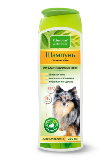 Пчелодар Шампунь с прополисом. д/длин соб 250мл