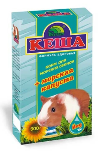 ЗЕРНОСМЕСЬ "КЕША" Д/МОРСКИХ СВИНОК 500г (МОРСКАЯ КАПУСТА)