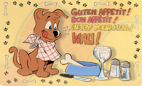 КОВРИК ПОД МИСКУ "СОБАКА" 24541