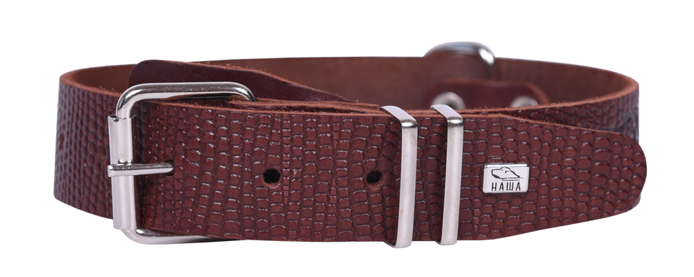 Ошейник 35 рептилия короткий тисненый