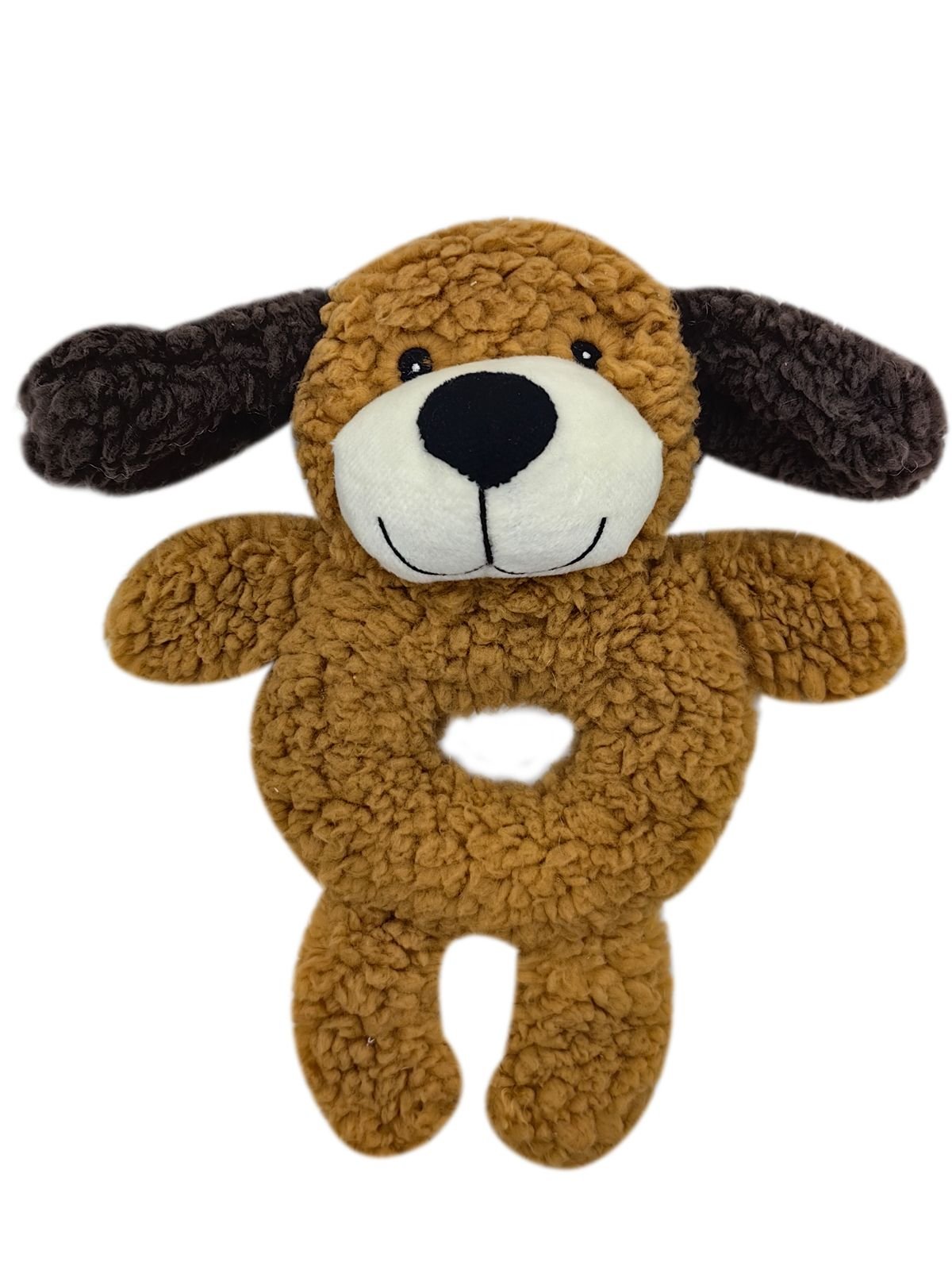 Игрушка AROMADOG Rescue для собак Собачка-кольцо 25 см с пищалкой, рыжая