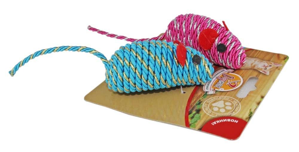 Мышка гремящяя плетеная 2 шт. (7 см.)