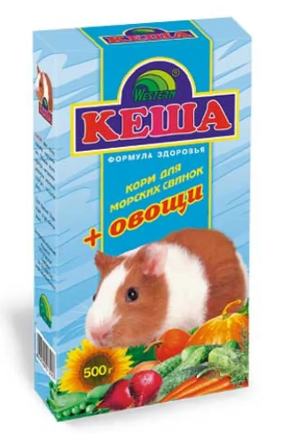 ЗЕРНОСМЕСЬ "КЕША" Д/МОРСКИХ СВИНОК 500г (ОВОЩИ)