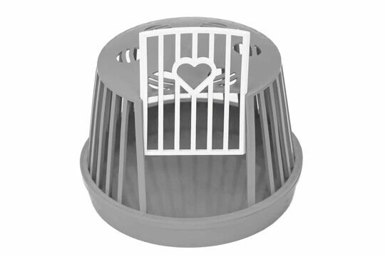 Дарэленд Переноска для мелких грызунов 16*16*h12см (полипропилен) серая