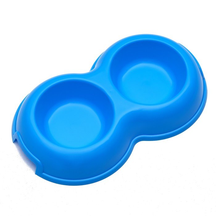 Миска двойная 0,2, голубой   2480667