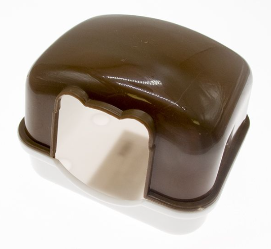 Домик для хомяка «Чистый котик». Цвет: кофейный