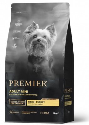Premier Dog Turkey ADULT Mini (Свежее мясо индейки для собак мелких пород) 1 кг