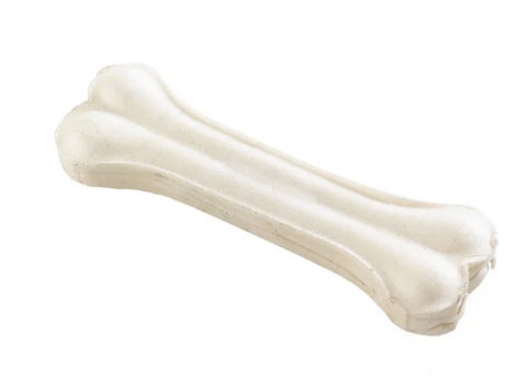 02-003  кость из сыромятной, отбеленной, высушенной кожи 35-40 гр. 1 шт