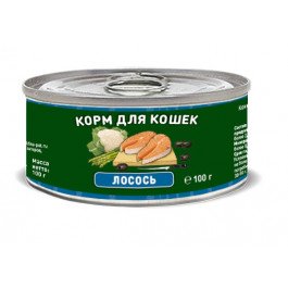 Solid Natura Holistic Лосось влажный корм для кошек жестяная банка 0,1 кг