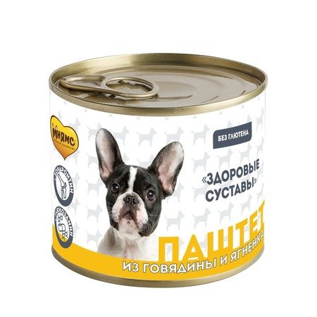 Мнямс Паштет из говядины и ягненка для собак всех пород «ЗДОРОВЫЕ СУСТАВЫ» 200 г