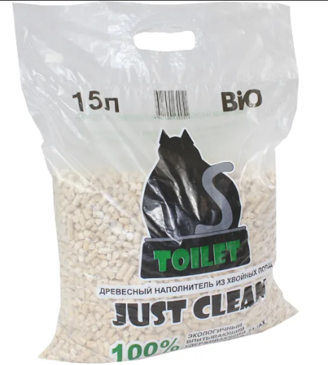 Древесный наполнитель 15 л (пеллета)