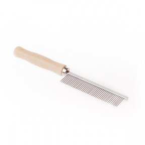 9620 Расческа для домашних животных ЧК, дерево/металл, 17см