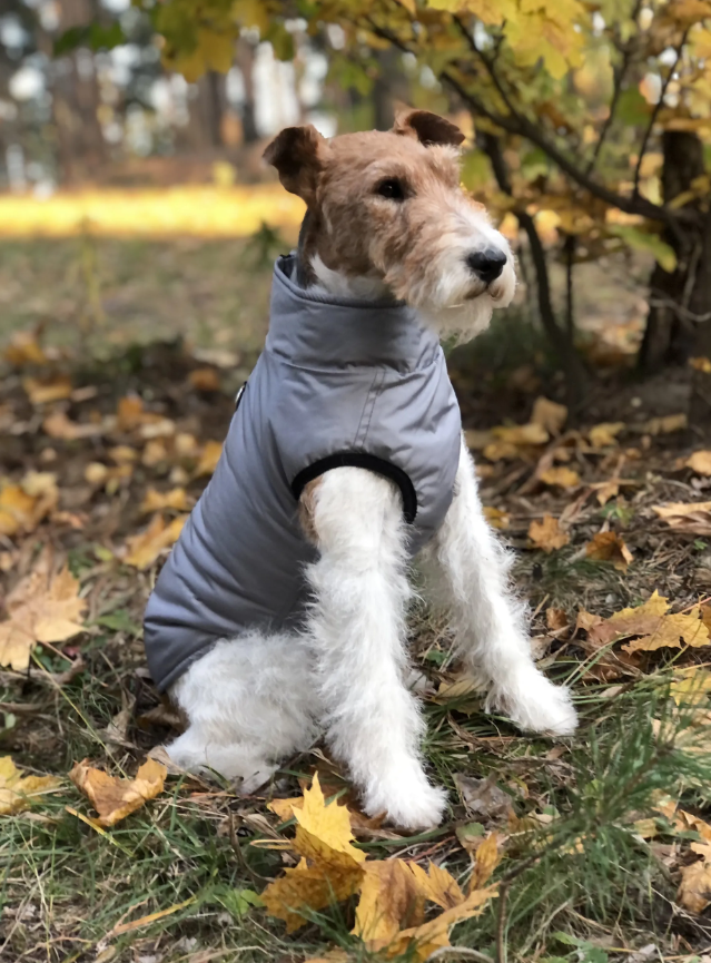 8023 Жилет для собак на молнии утепленный L