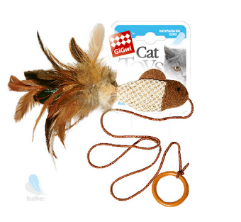 75026 Дразнилка-рыбка на палец 7см, серия FEATHER TEASER