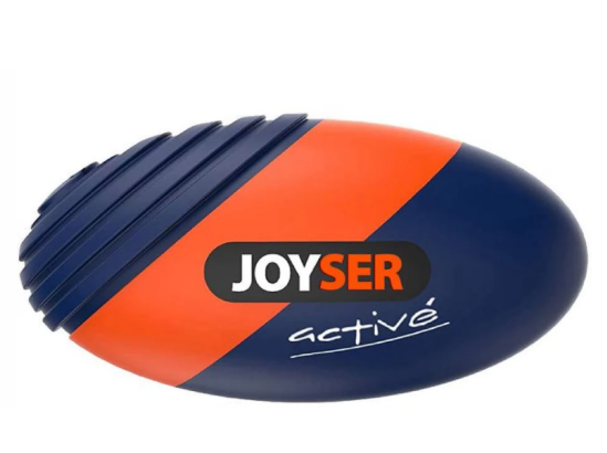Игрушка для собак JOYSER Active Резиновый мяч Регби с пищалкой M