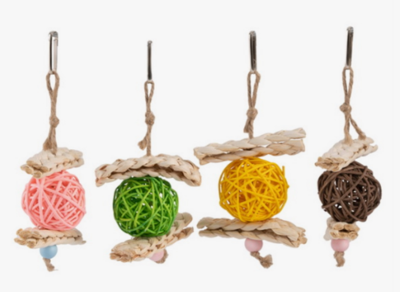 Игрушка WOGY д/птиц на джутовой веревке