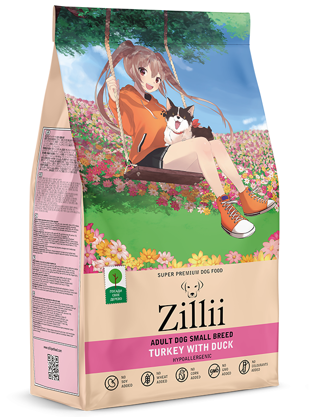Зилли д/собак мелких пород индейка/утка 2кг