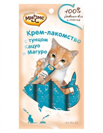 Мнямс Крем-лакомство с тунцом Кацуо и Магуро 15 г