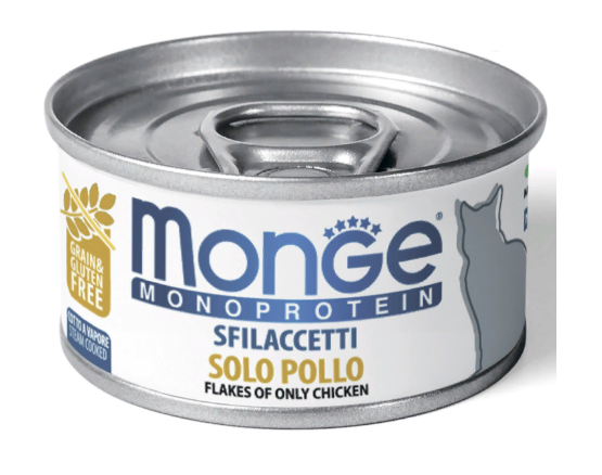 Monge Cat Monoprotein мясные хлопья для кошек из курицы 80г