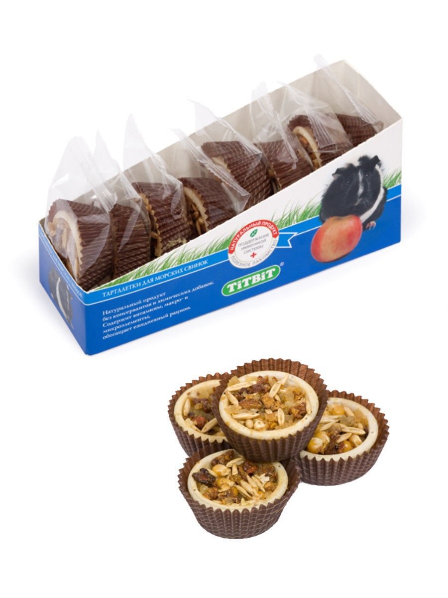 TiTBiT: тарталетки с тыквой и ананасом д/морск.свинок 1шт