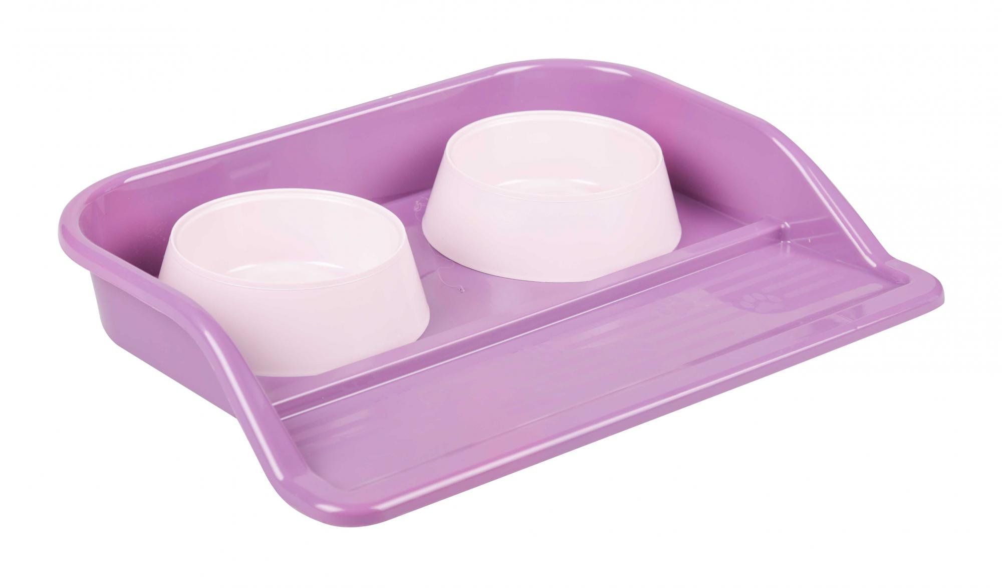 Миски с лотком Феликс 0.3л 41х30х6см