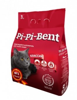 НАПОЛНИТЕЛЬ "Pi Pi Bent" Д/КОШЕК 5кг (КЛАССИКА) ПАКЕТ