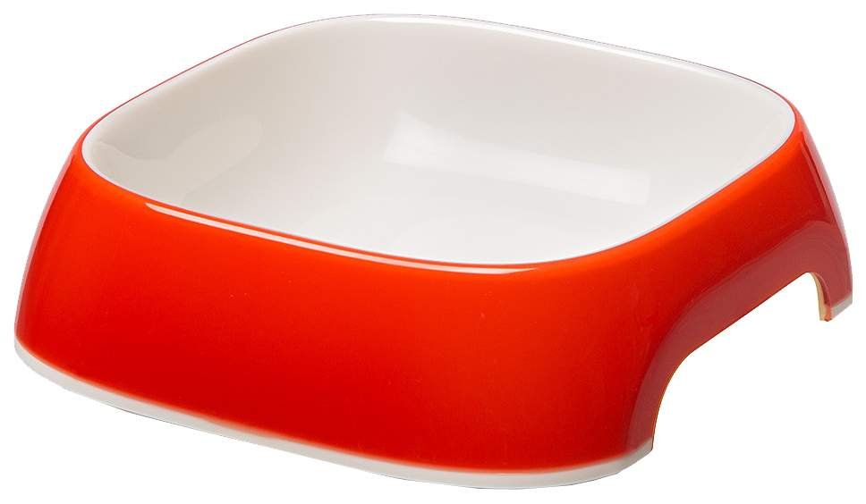 Миска GLAM XS пластиковая, красная, 0,2 л