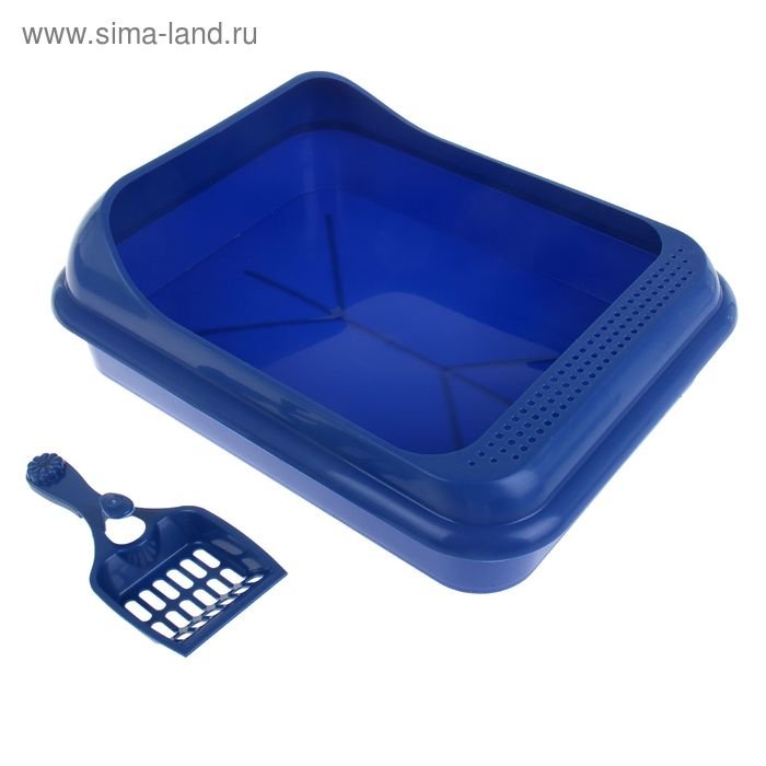 Туалет и совок "Верный друг", 35,5 х 45,5 х 16 см, микс