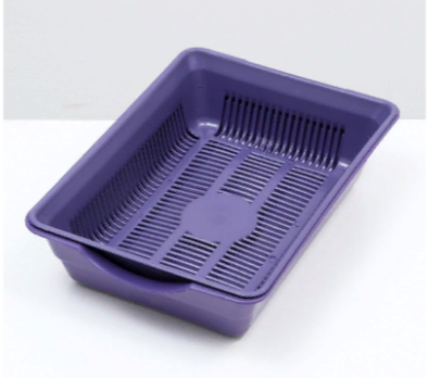 Лоток с сеткой №4 36*25,5*9см фиолетовый 7306254