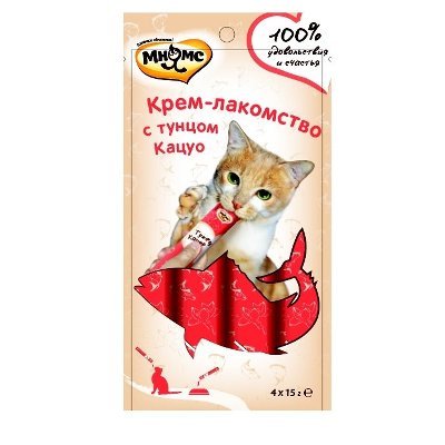 Крем-лакомство Мнямс для кошек с курицей 15 г