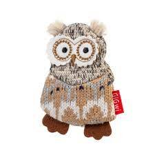 75387 Игрушка для собак Сова со сменными пищалками 10см, серия PLUSH FRIENDZ, GiGwi