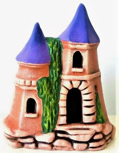 Замок с двумя крышами (красный) К-57к