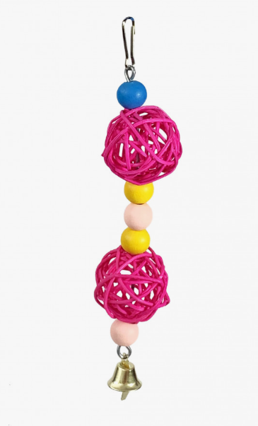 Игрушка для попугая Шары со звездами 20/5см