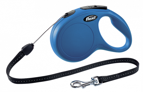 Рулетка (Flexi) "Classic M" трос 8м до 20г синий