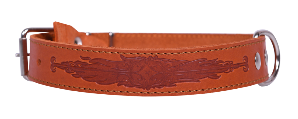 Ошейник 35 средний тисненый