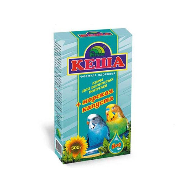 ЗЕРНОСМЕСЬ "КЕША" Д/ПОПУГАЕВ 500г (МОРСКАЯ КАПУСТА)