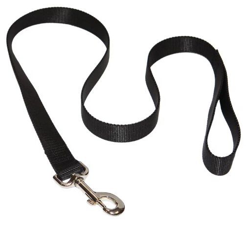 Поводок нейлоновый PRIDE, цвет черный , 2,5см*180см