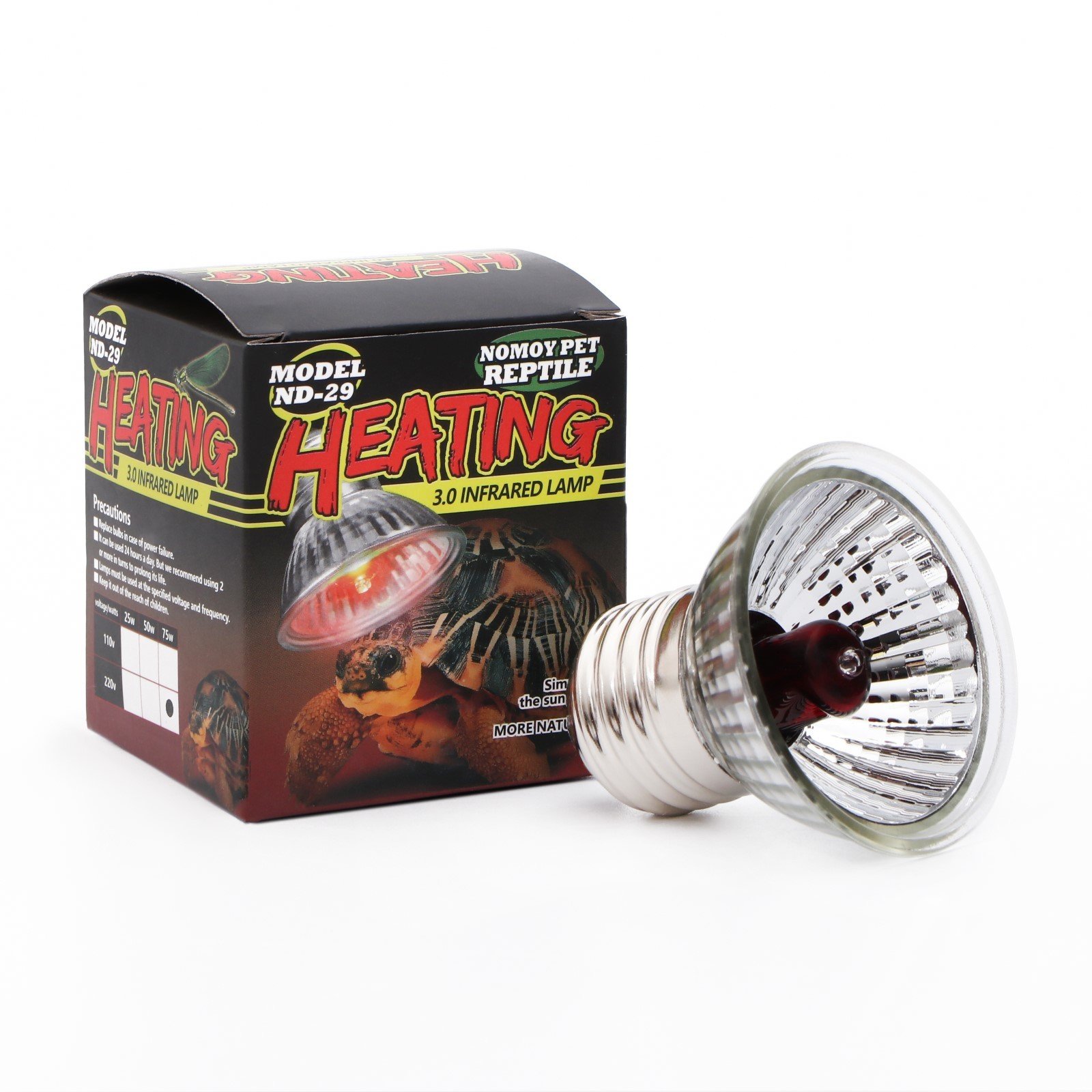 Лампа для террариума Nomoy Pet Инфракрасная мини 75вт