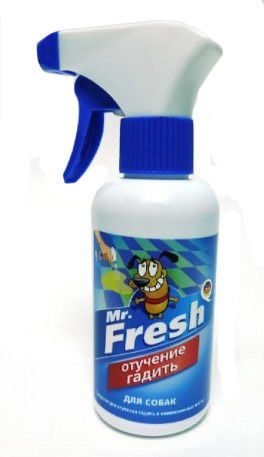 СПРЕЙ "MR.FRESH EXPERT" Д/СОБАК 200мл (ОТУЧЕНИЕ ГАДИТЬ) F408