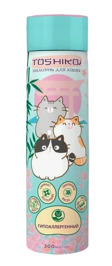 Toshiko Шампунь гипоаллергенный для кошек 300мл