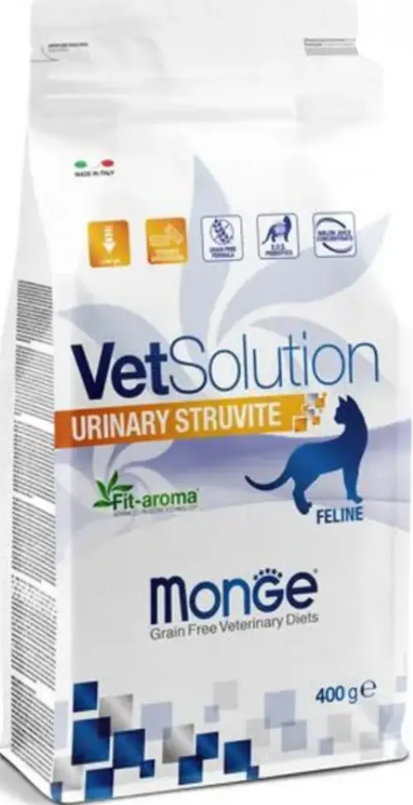 Диетический корм Monge VetSolution Cat Urinary Struvite Уринари Струвит при заболеваниях мочеполовой